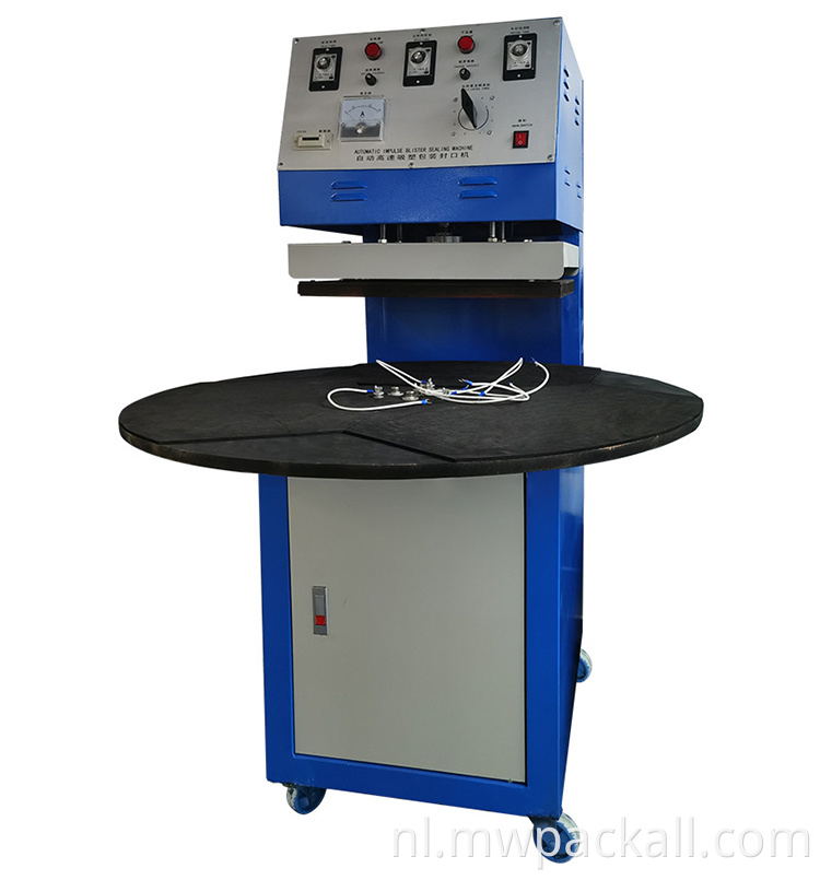 Draaischijftype Machine van de Blaarverpakking/pvc-Document CardThermo Verzegelende Machine voor Hardware, Speelgoed